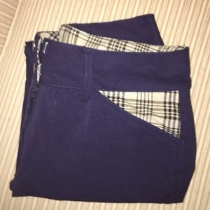 5/A Baker plaid navy breeches women's riding 30